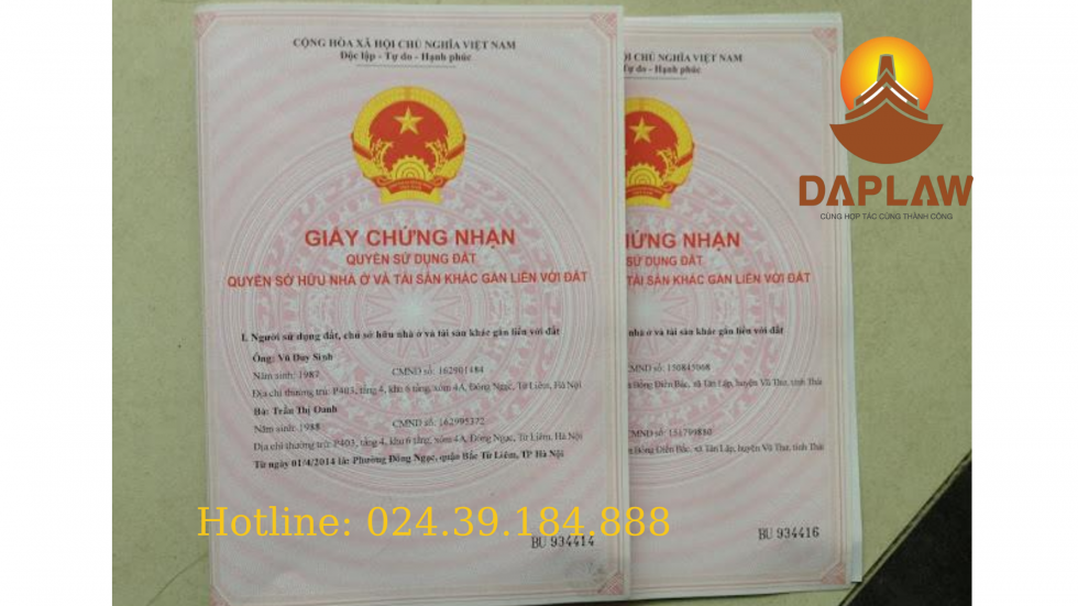 Thay đổi thông tin cá nhân trong sổ đỏ